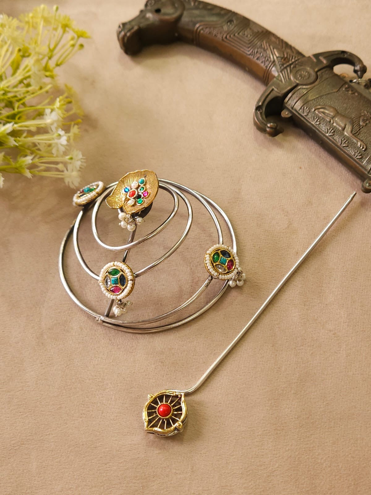 Designer Dual Shade Juda Hair Accessory