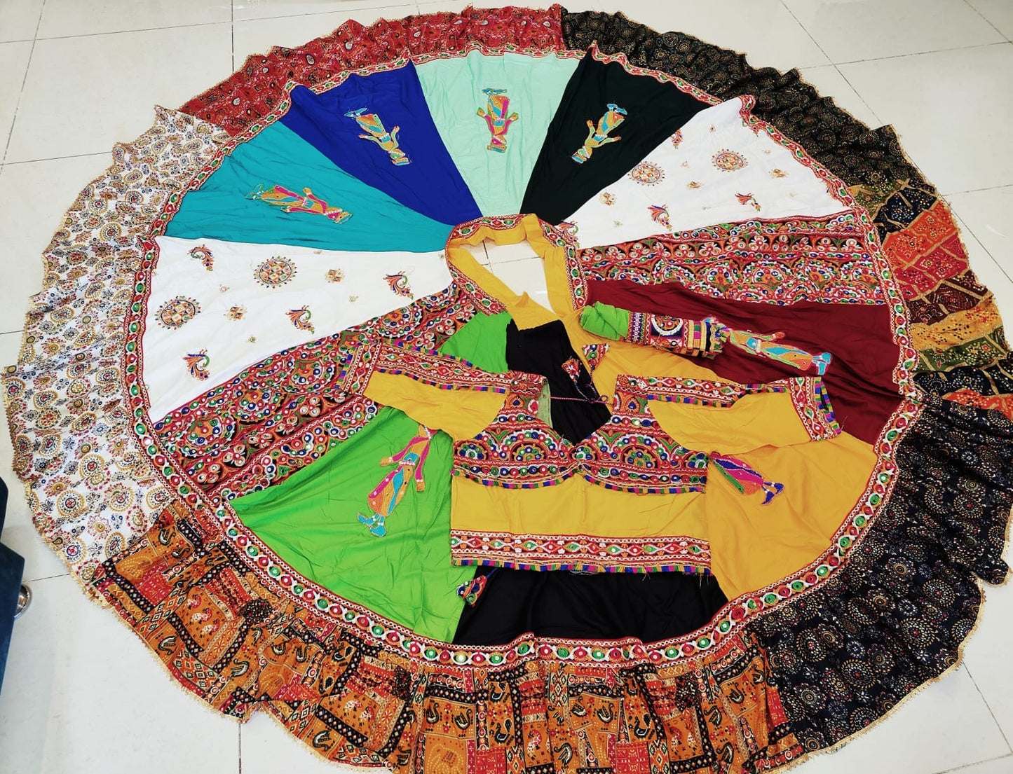 Heavy Rayon Cotton 12-Meter Flair Chaniya Choli with Panihari Patch & Designer Blouse