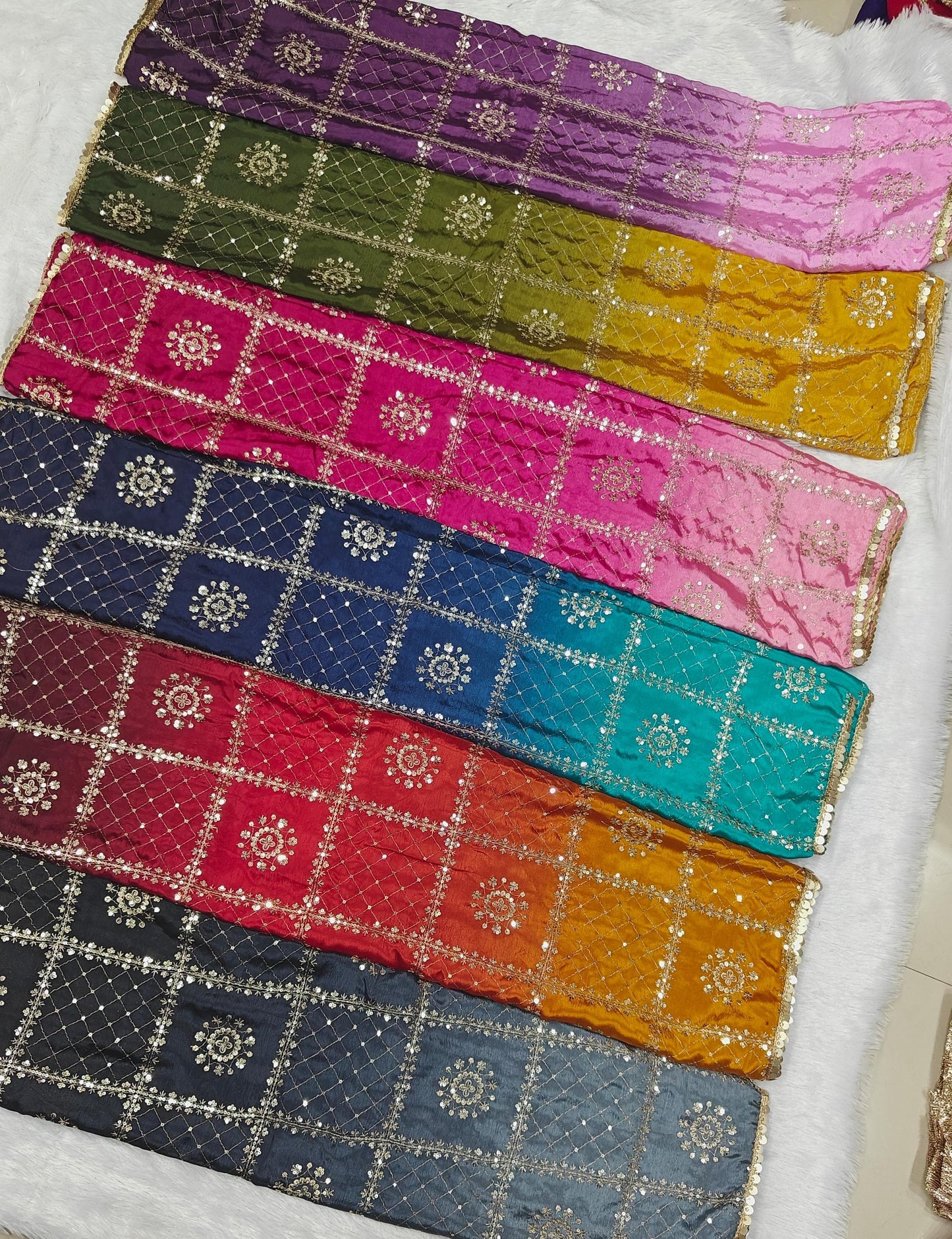 4.	Premium Chinon 2D Shaded Dupatta β Wedding & Festive Wear