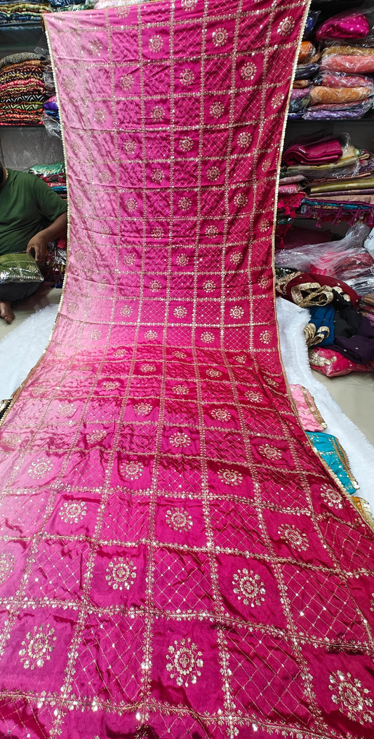 4.	Premium Chinon 2D Shaded Dupatta – Wedding & Festive Wear