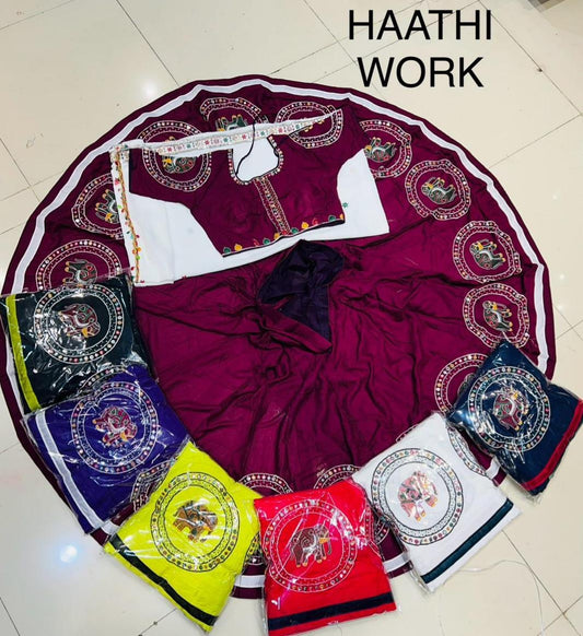 Premium Gamthi Work Rayon Chaniya Choli with Heavy Dupatta β Navratri Specialβ¨