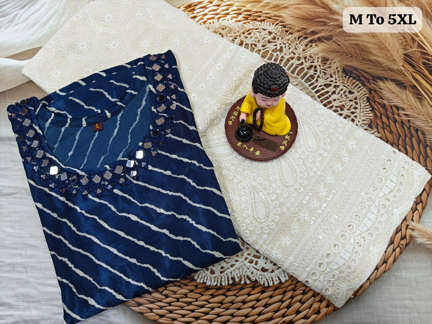 Pure Gaji Mashru Silk Kurti with Sequence Work Palazzo