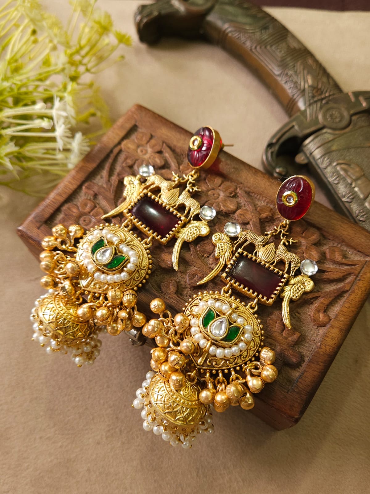 Premium Handmade Lightweight Jhumka Earrings