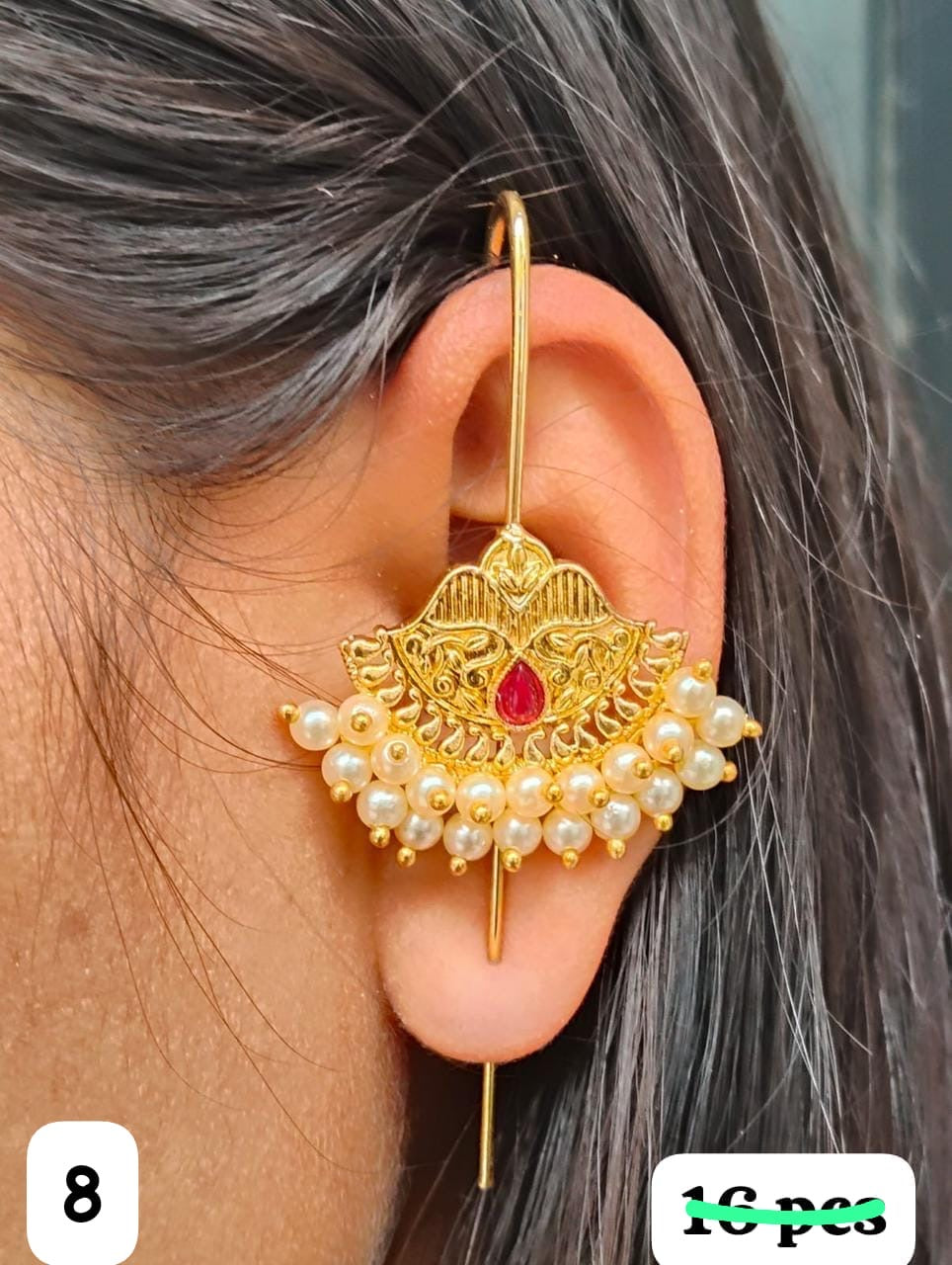 Premium golden ear cuff with different designs