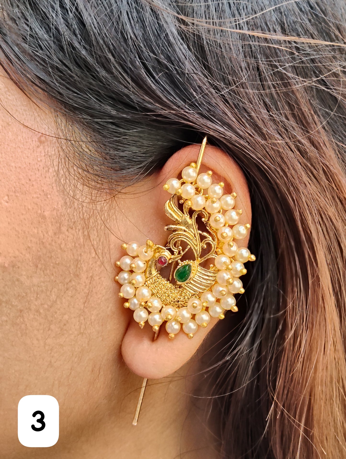 Premium golden ear cuff with different designs