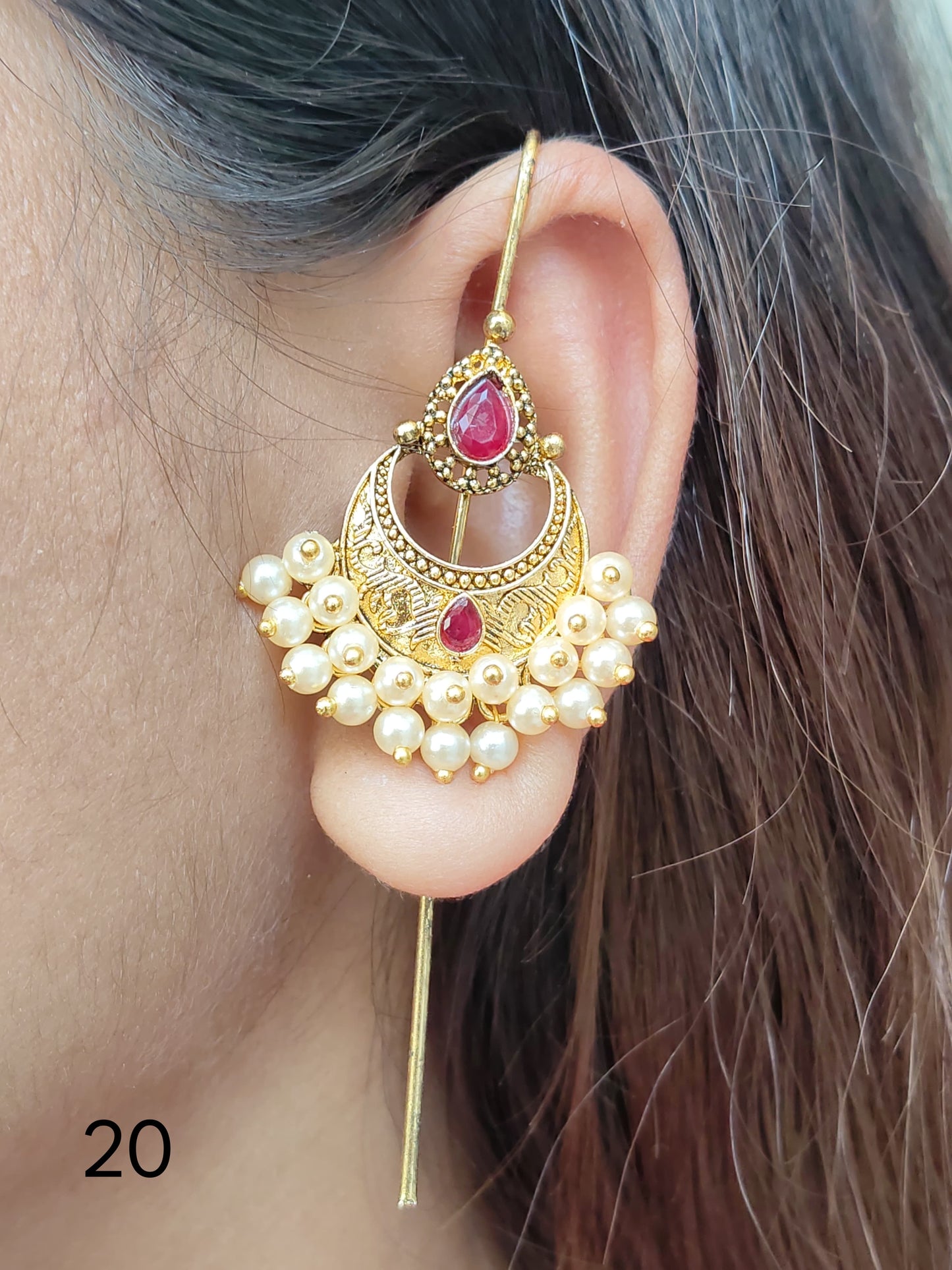 Premium golden ear cuff with different designs