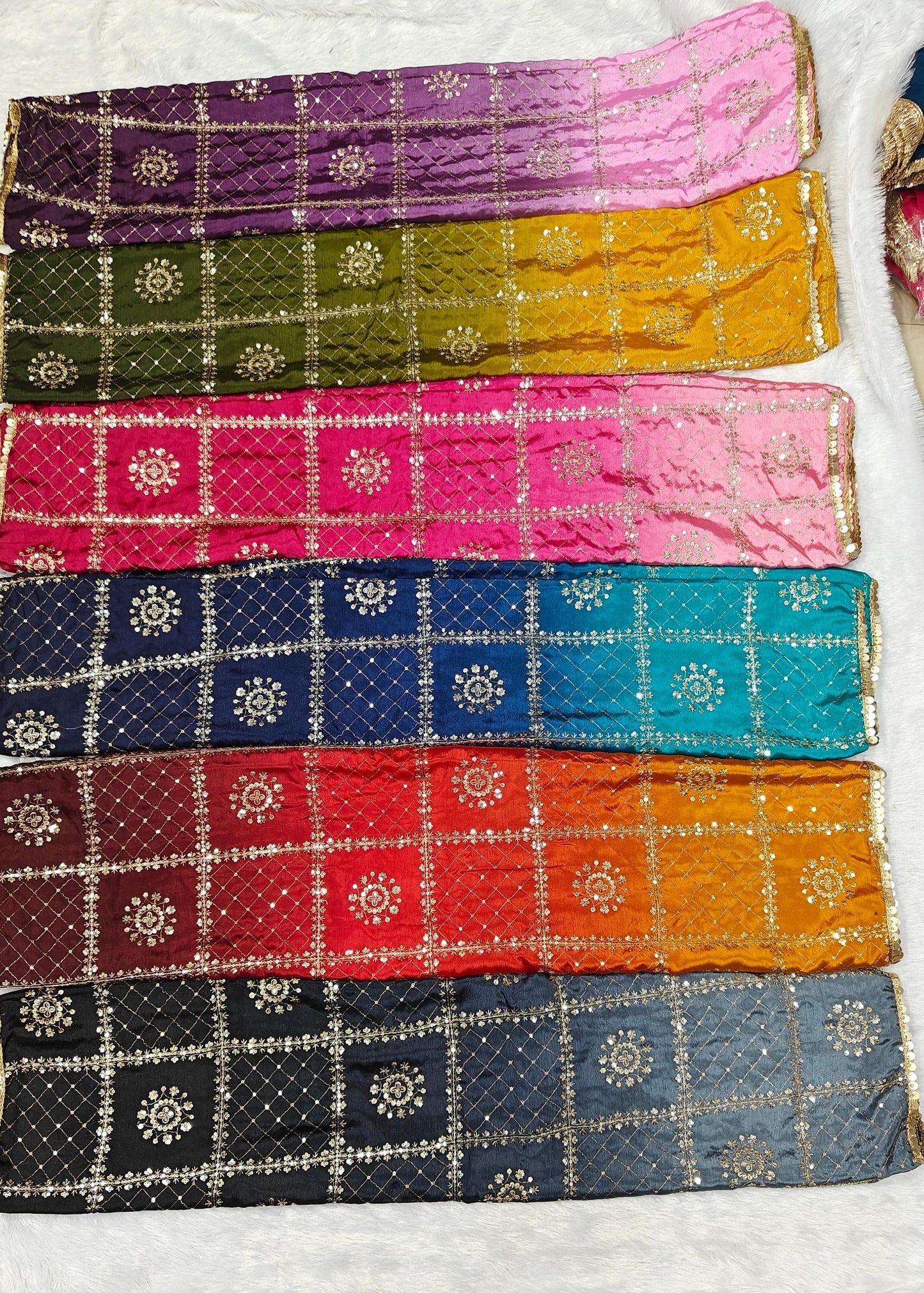 4.	Premium Chinon 2D Shaded Dupatta – Wedding & Festive Wear