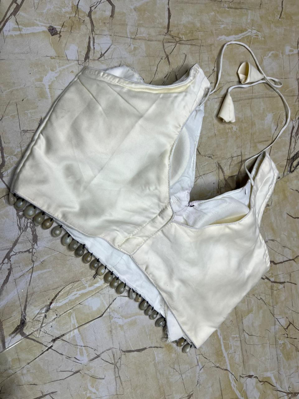 ✨ Navratri 2025 Special Malai Gajji Silk Blouse with Original Golden Gota Lace & Kodi ✨