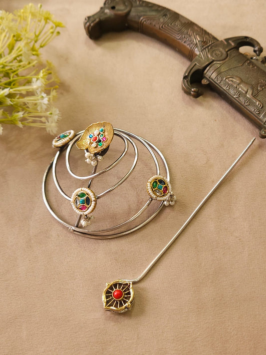 Designer Dual Shade Juda Hair Accessory