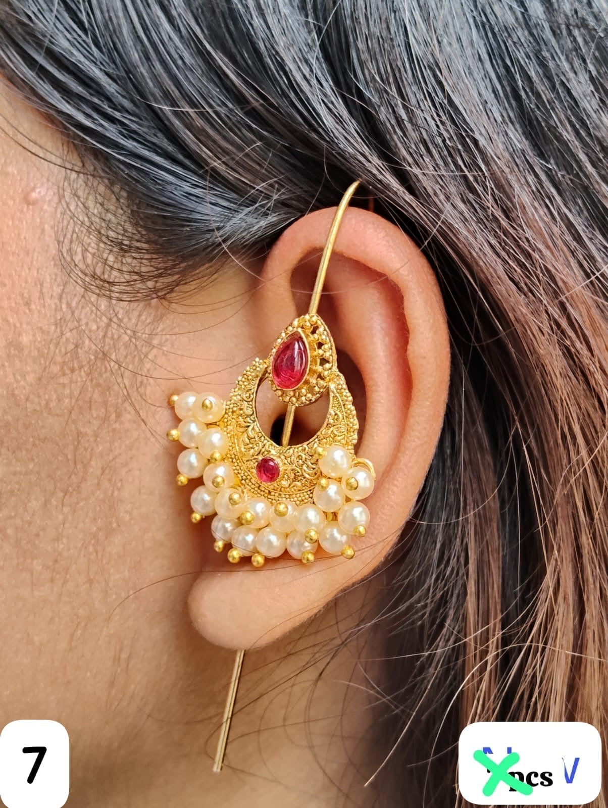 Premium golden ear cuff with different designs