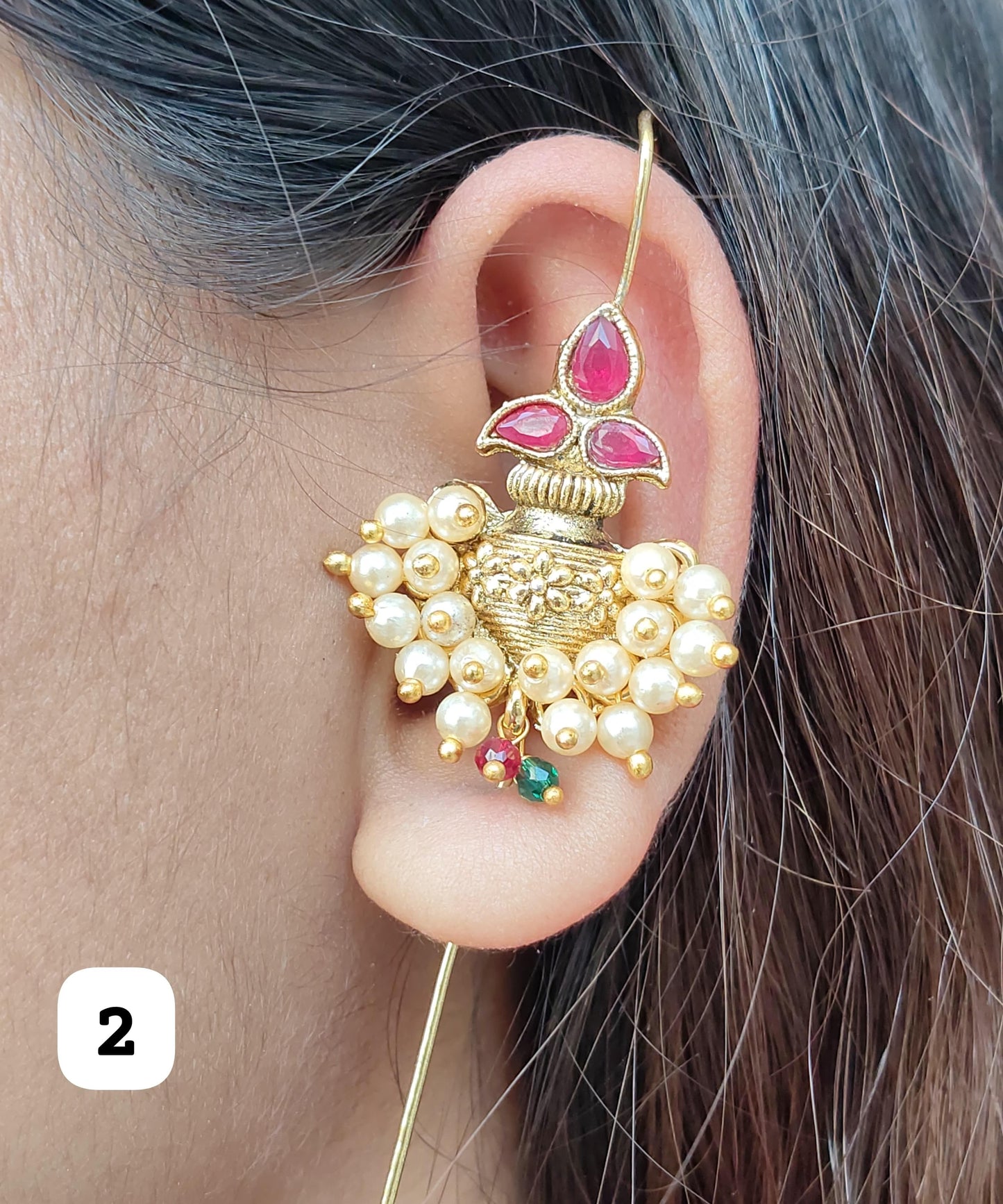 Premium golden ear cuff with different designs