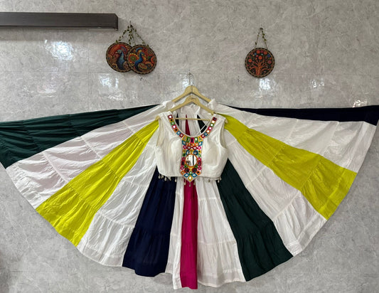 Real Mirror & Kodi Work Rayon Chaniya wit