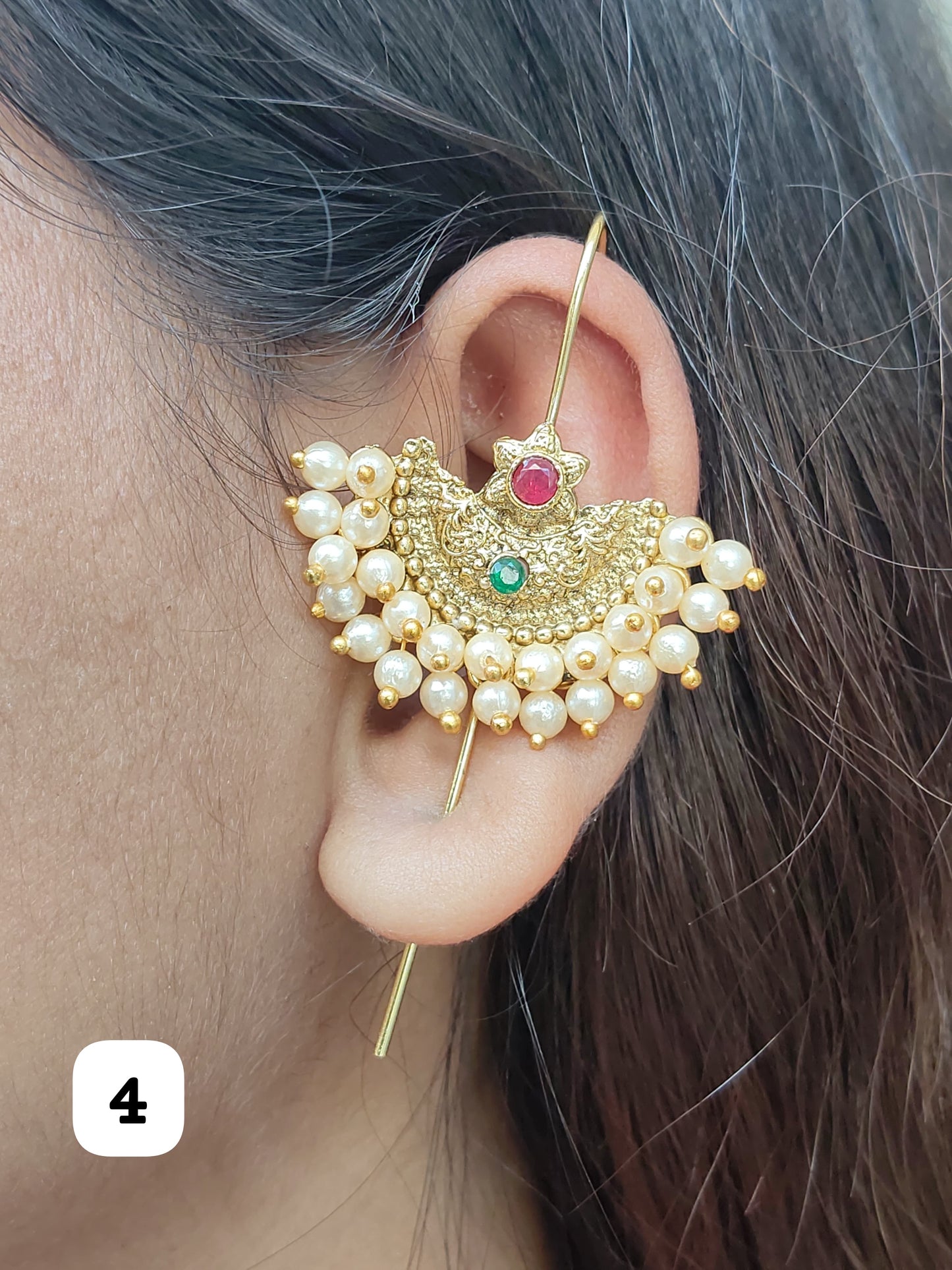 Premium golden ear cuff with different designs