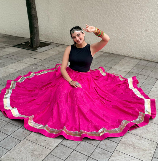 Reyon Cotton Chaniya Choli – Heavy Lapha Lace | 6+ M Flair | Matching Blouse