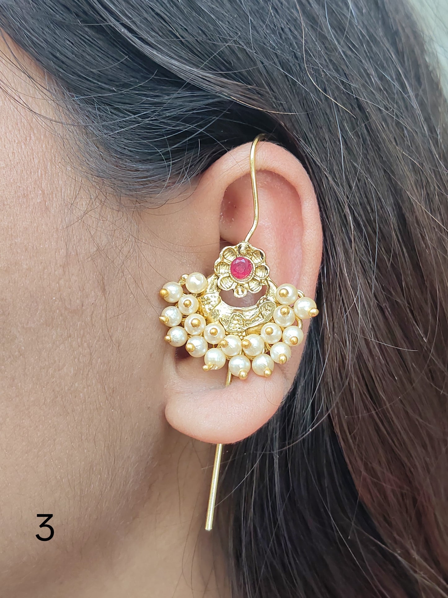 Premium golden ear cuff with different designs