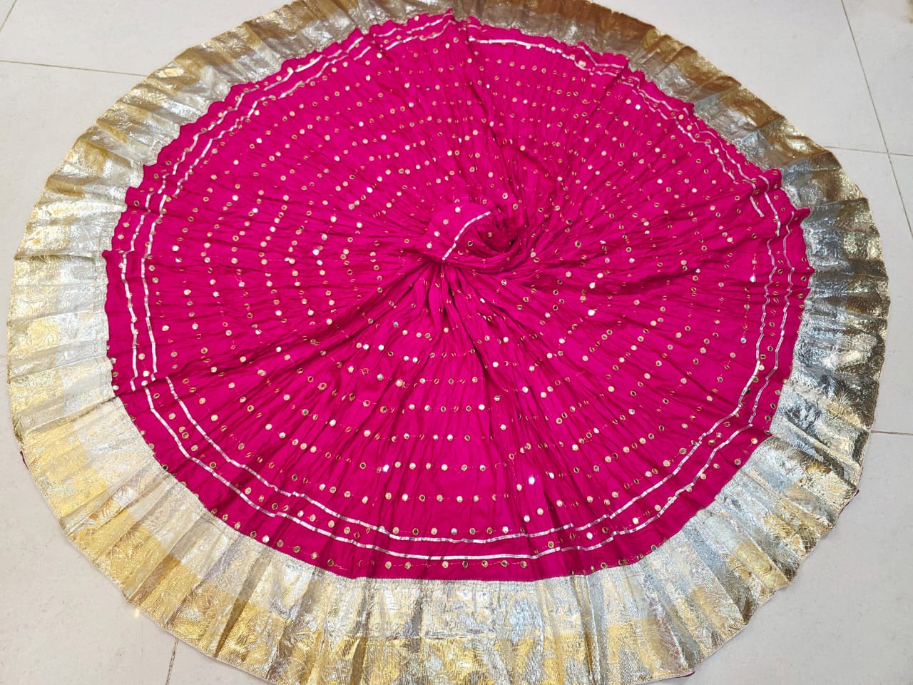 Chaniya with Mirror Work