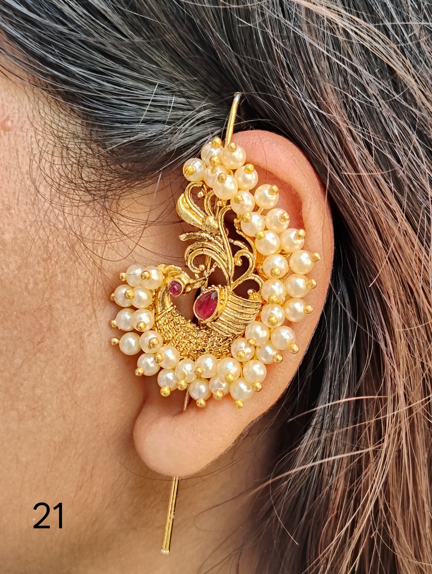 Premium golden ear cuff with different designs