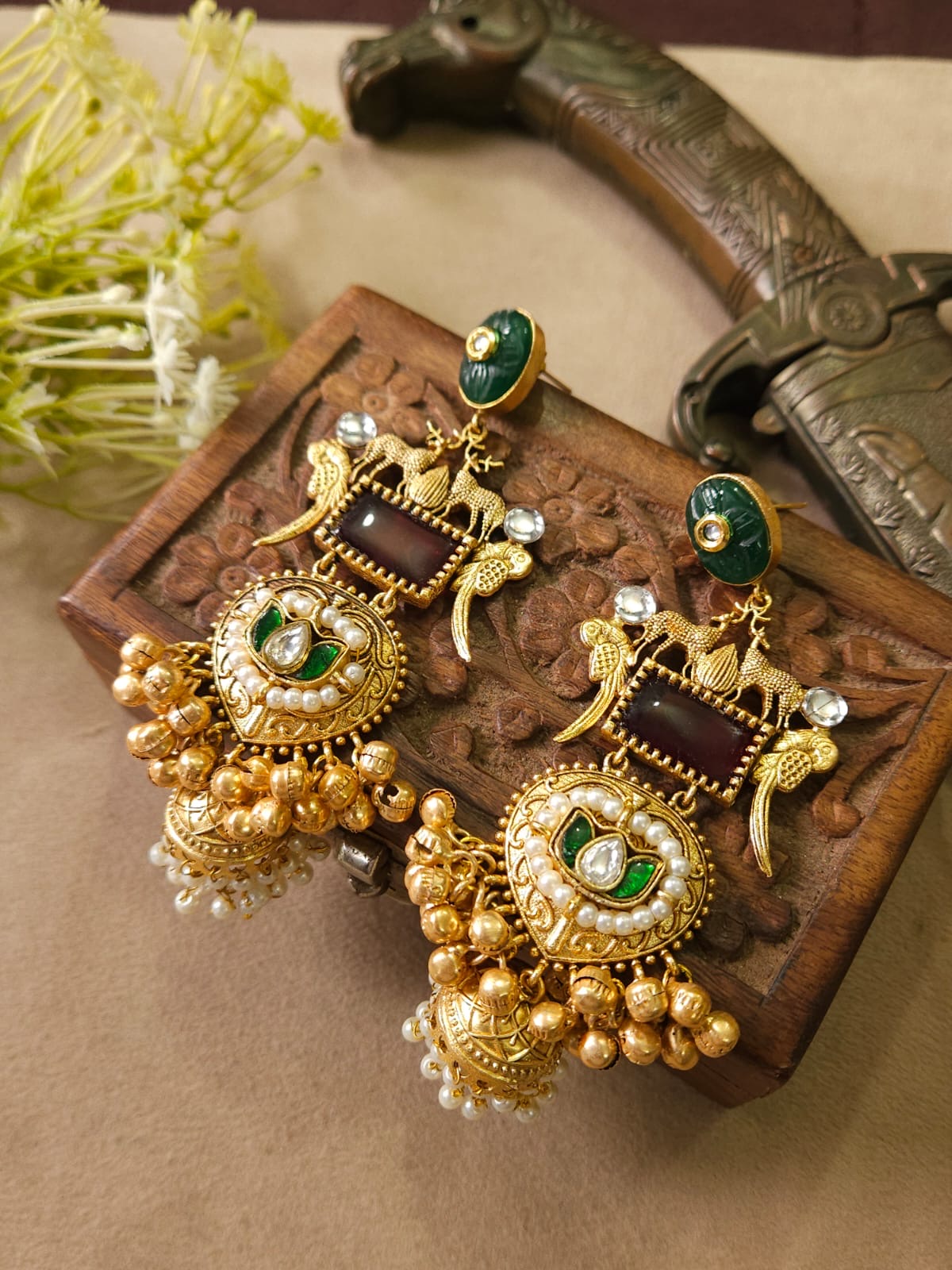 Premium Handmade Lightweight Jhumka Earrings