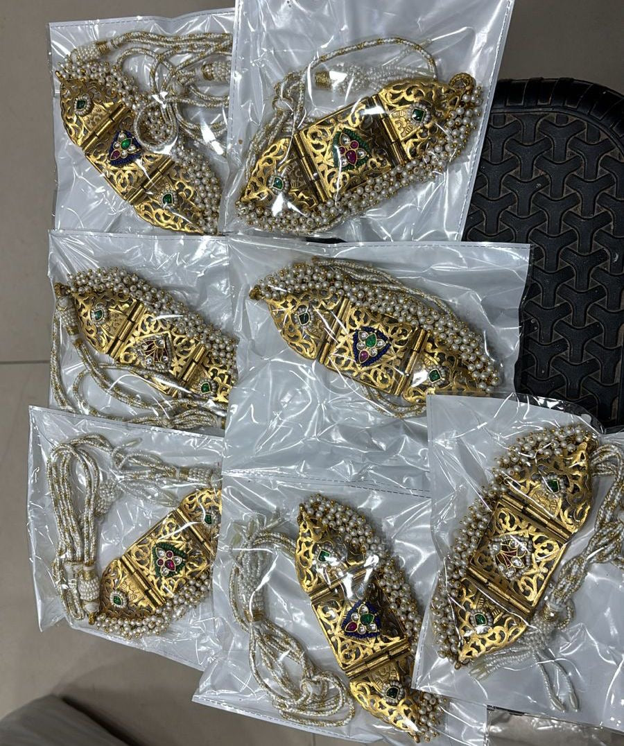 Pure Brass Handcrafted Jewellery – Premium Monalisa, Crystal & Pachi Kundan Work