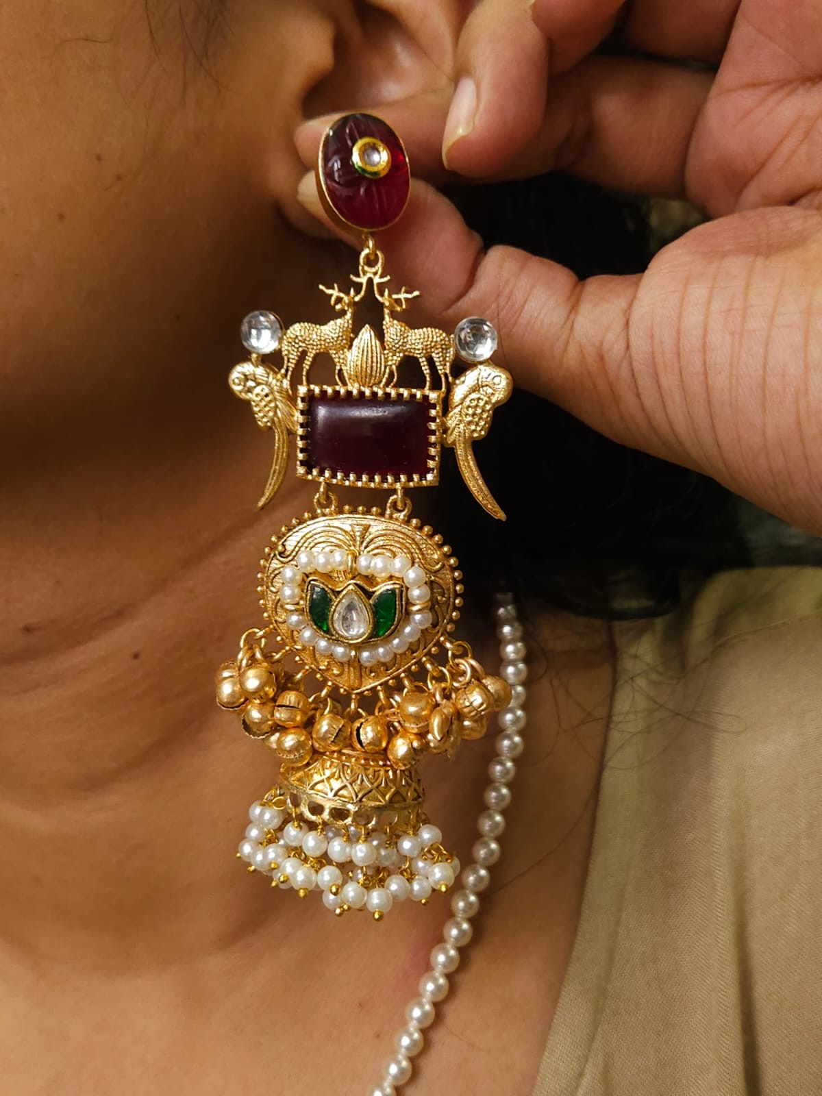 Premium Handmade Lightweight Jhumka Earrings