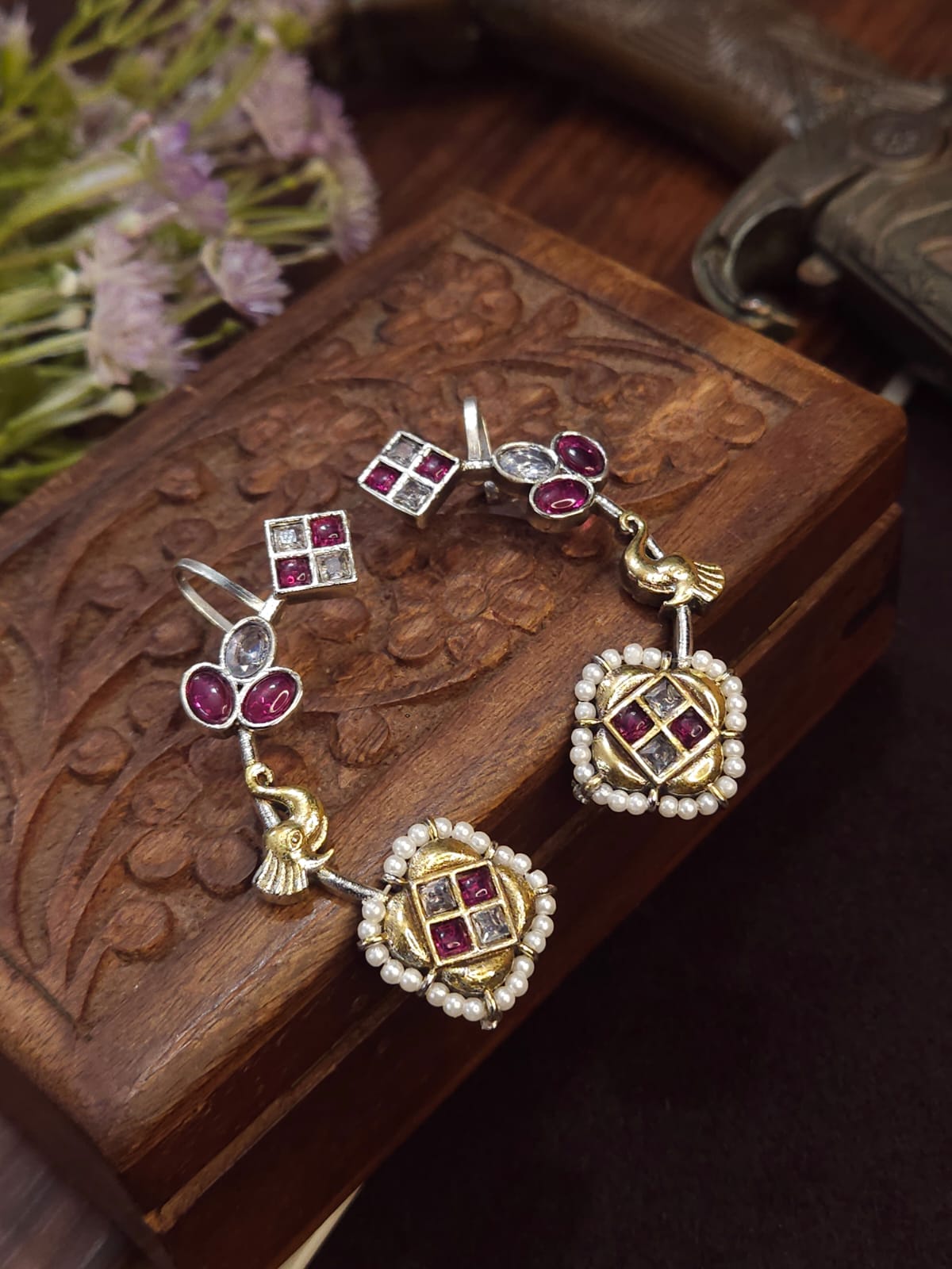 Premium dual tone ear cuffs