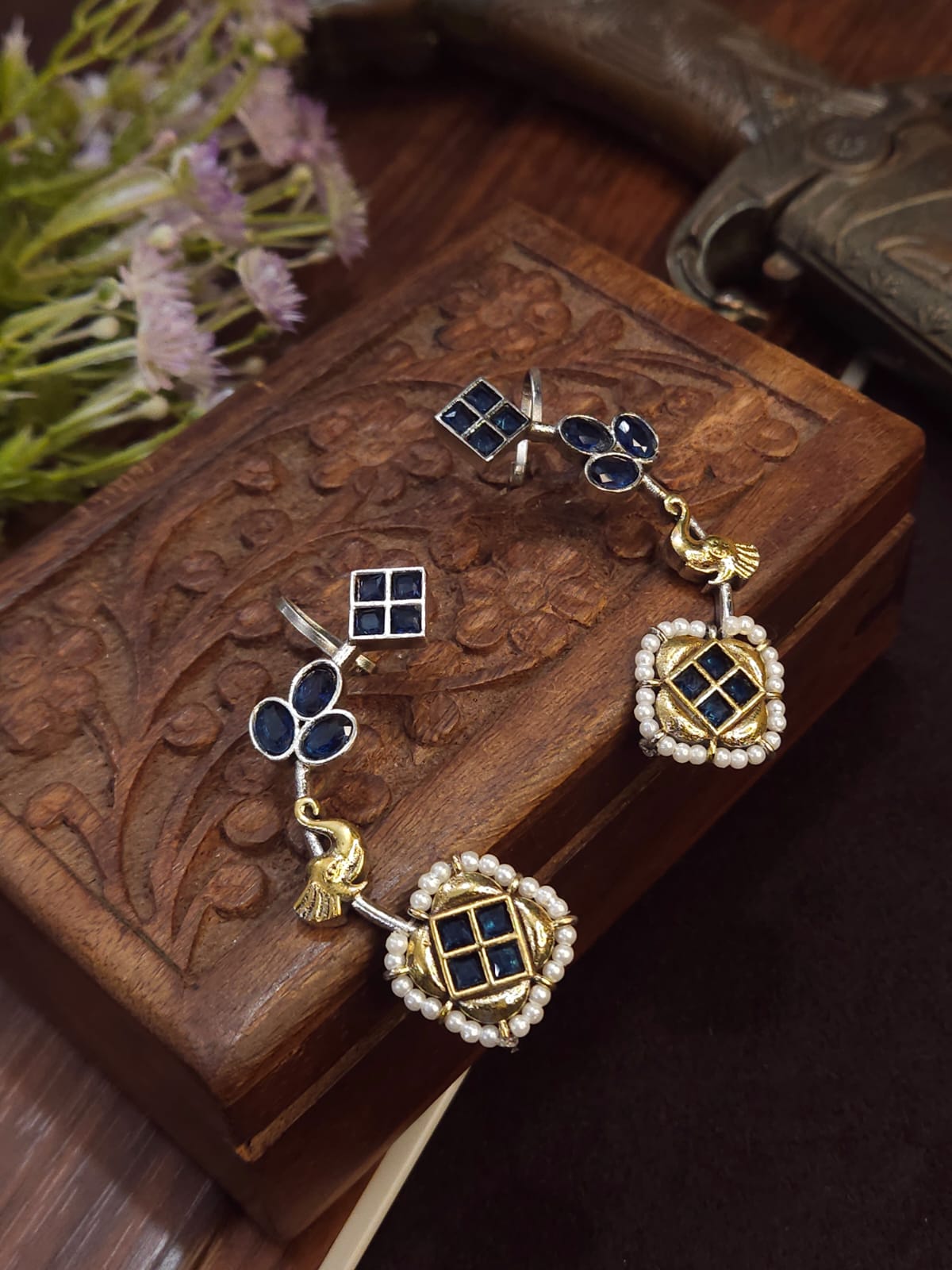 Premium dual tone ear cuffs