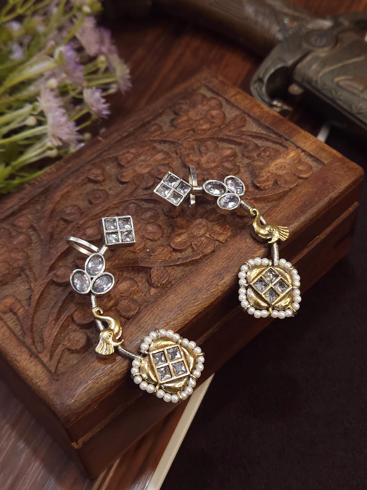 Premium dual tone ear cuffs