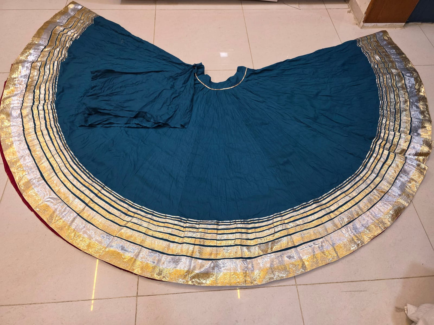 Jaipuri Cotton Lehenga Skirt – Full Ghera 12 Mtr, Festive & Navratri Wear